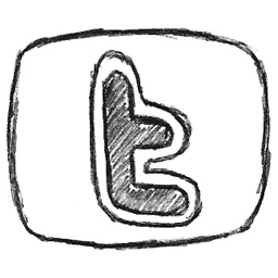 Bw Twitter Icon 256x256 png