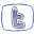 Blue Twitter Icon 32x32 png
