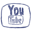Blue YouTube Icon 64x64 png