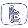 Blue Twitter Icon 96x96 png