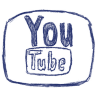 Blue YouTube Icon 96x96 png