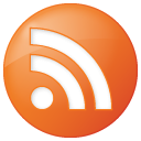 Social RSS Button Orange Icon 128x128 png