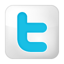 Social Twitter Box White Icon