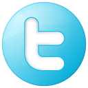 Social Twitter Button Blue Icon