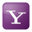 Social Yahoo Box Lilac Icon