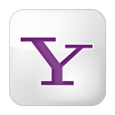 Social Yahoo Box White Icon