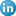 Social LinkedIn Button Blue Icon 16x16 png