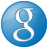 Social Google Button Blue Icon 48x48 png