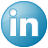 Social LinkedIn Button Blue Icon