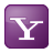 Social Yahoo Box Lilac Icon 48x48 png