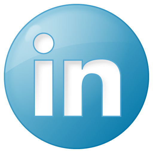 Social LinkedIn Button Blue Icon 512x512 png