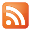 Social RSS Box Orange Icon 64x64 png