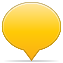 Balloon Yellow Icon 128x128 png