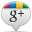 Google Plus White Icon 32x32 png