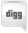 Grey Digg Icon 42x48 png