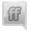 Grey Friendfeed Icon 42x48 png