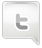 Grey Twitter Icon 42x48 png