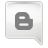 Grey Blogger Icon 48x48 png