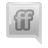 Grey Friendfeed Icon 48x48 png