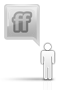 Grey Friendfeed Icon
