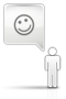 Grey Friendster Icon
