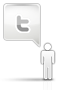 Grey Twitter Icon