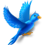 Flying Bird Sparkles Icon 64x64 png
