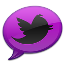 Purple Tweet 2 Icon