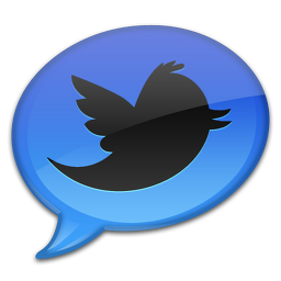 Blue Tweet 2 Icon 256x256 png