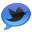 Blue Tweet 2 Icon 32x32 png