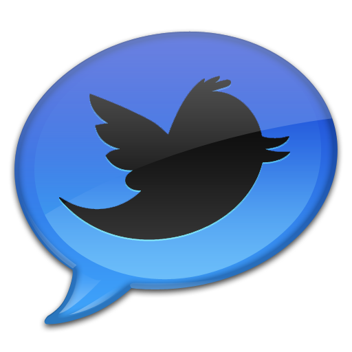 Blue Tweet 2 Icon 512x512 png