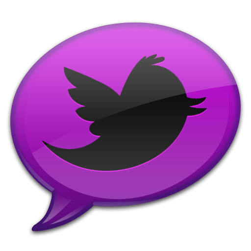 Purple Tweet 2 Icon 512x512 png