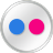 Flickr White Icon 48x48 png