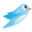 Twitter Bird 08 Icon 32x32 png