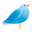 Twitter Bird 10 Icon 32x32 png