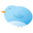 Twitter Bird 01 Icon 48x48 png