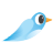 Twitter Bird 06 Icon 48x48 png