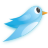 Twitter Bird 08 Icon 48x48 png