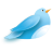 Twitter Bird 09 Icon 48x48 png