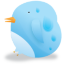 Twitter Bird 03 Icon 64x64 png