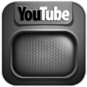 Grey YouTube Icon 128x128 png