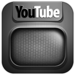 Grey YouTube Icon 256x256 png