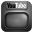 Grey YouTube Icon 32x32 png