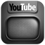 Grey YouTube Icon 64x64 png