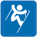 Freestyle Skiing Aerials Icon 128x128 png