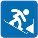 Snowboard Parallel Slalom Icon