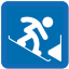 Snowboard Parallel Slalom Icon 64x64 png