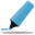 Highlight Marker Blue Icon 32x32 png