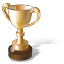 Trophy Gold Icon 64x64 png