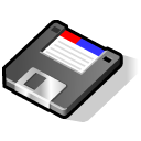 BeOS Floppy Icon 128x128 png